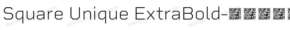 Square Unique ExtraBold字体转换